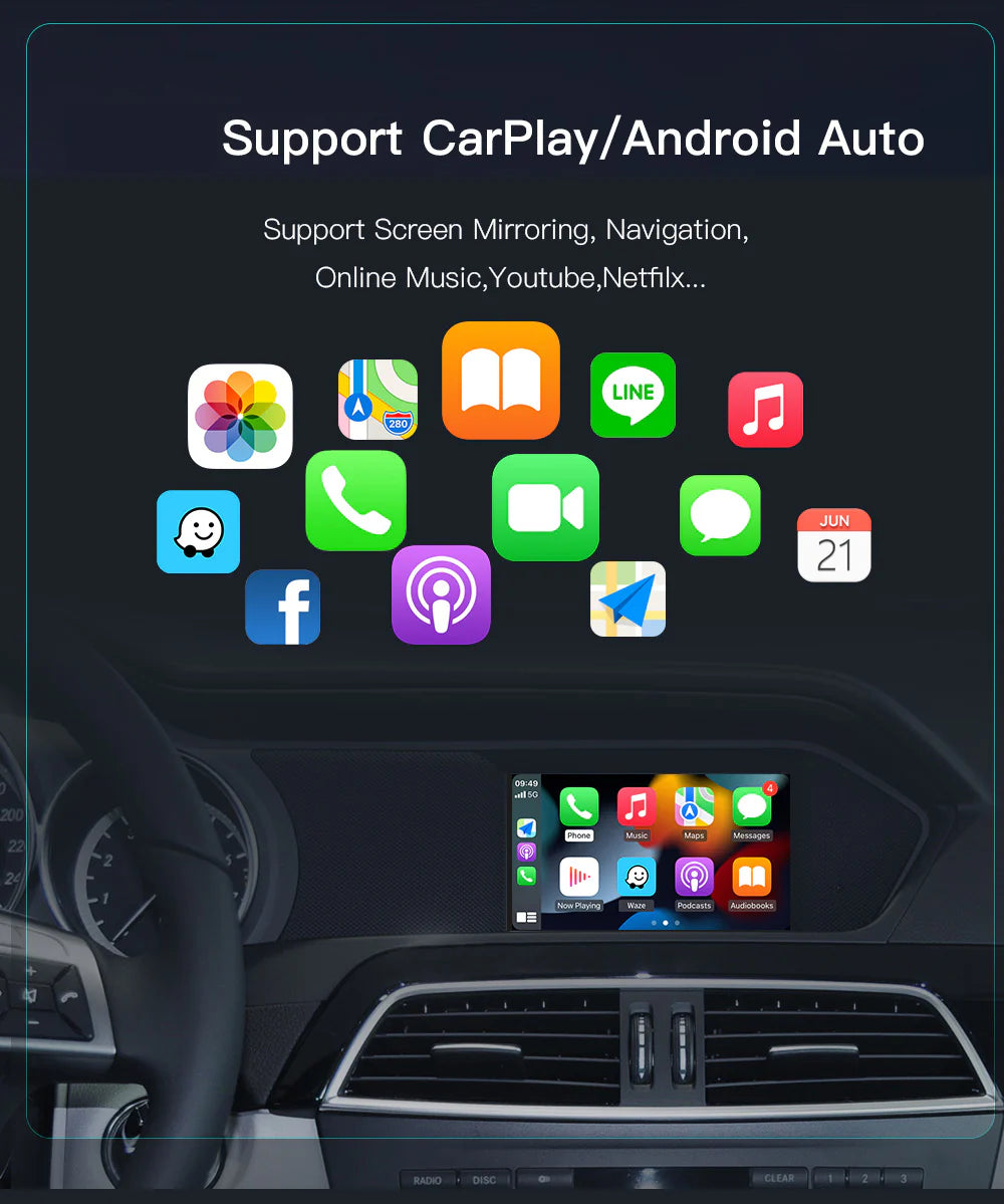 Mercedes Smartboks / Apple CarPlay/Android Auto trådløs