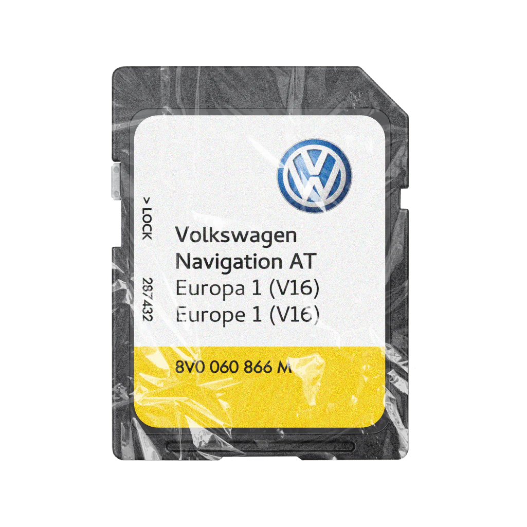 Volkswagen SD-kort Discover Media AT MIB1 Europe 2021