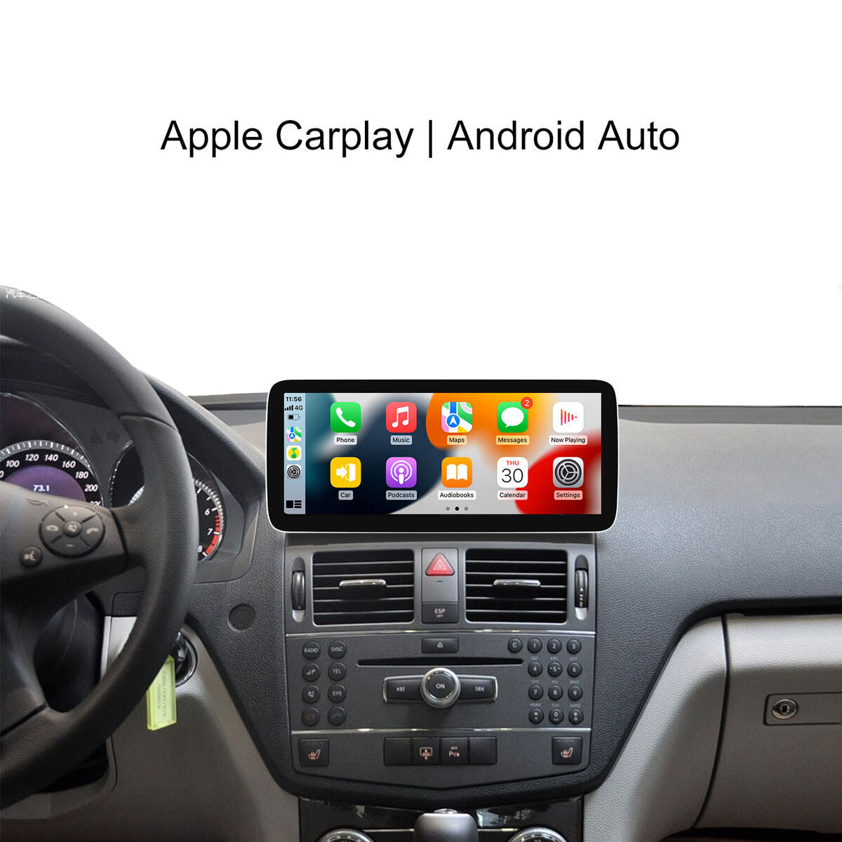 Mercedes Smart Skærm - Apple CarPlay & Android Auto